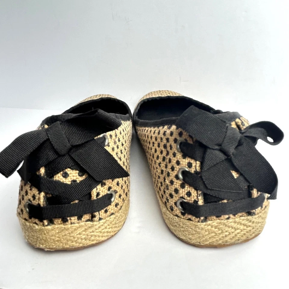 UGG Australia Indah Alpargata Ballet Planos Arpillera Lunares Arco Acento 9.5 Foto 4 de 4