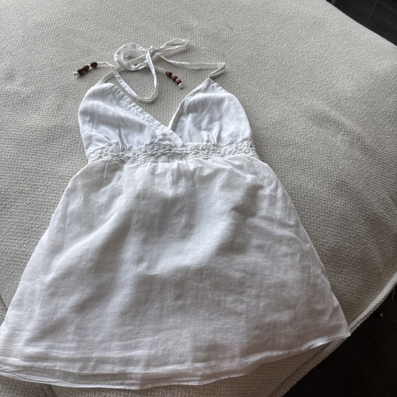 Abercrombie And Fitch White Tank Top Size S