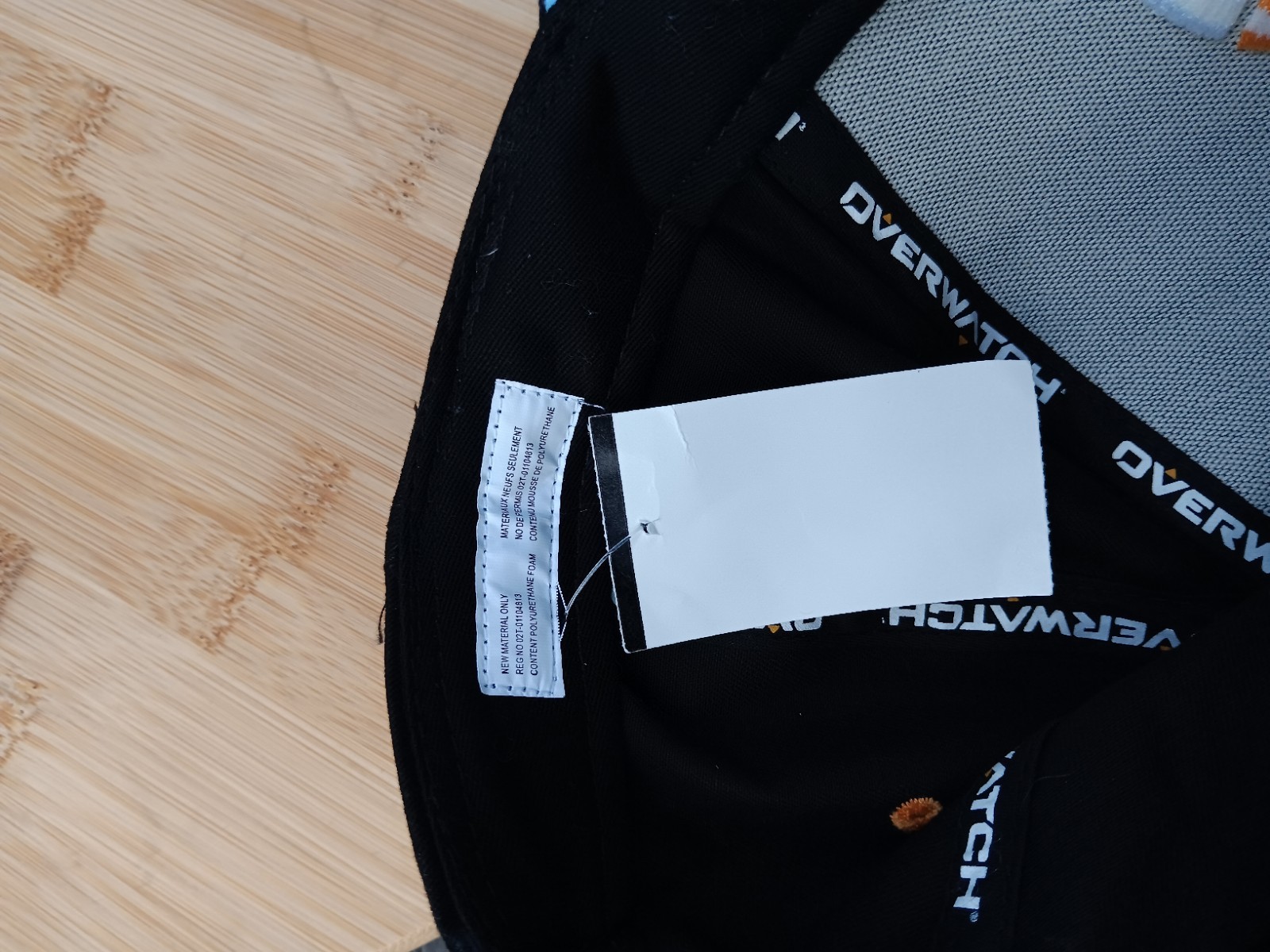 Overwatch Black Yellow White Embroidered Snapback Cap Hat With Tags