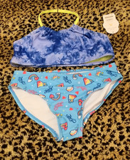 Wonder Nation Girls Swimsuit Set w/ UPF 50 M  7-8 