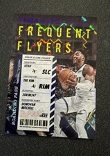 2020-21 Hoops Frequent Flyers Purple Explosion #8 Donovan Mitchell Jazz