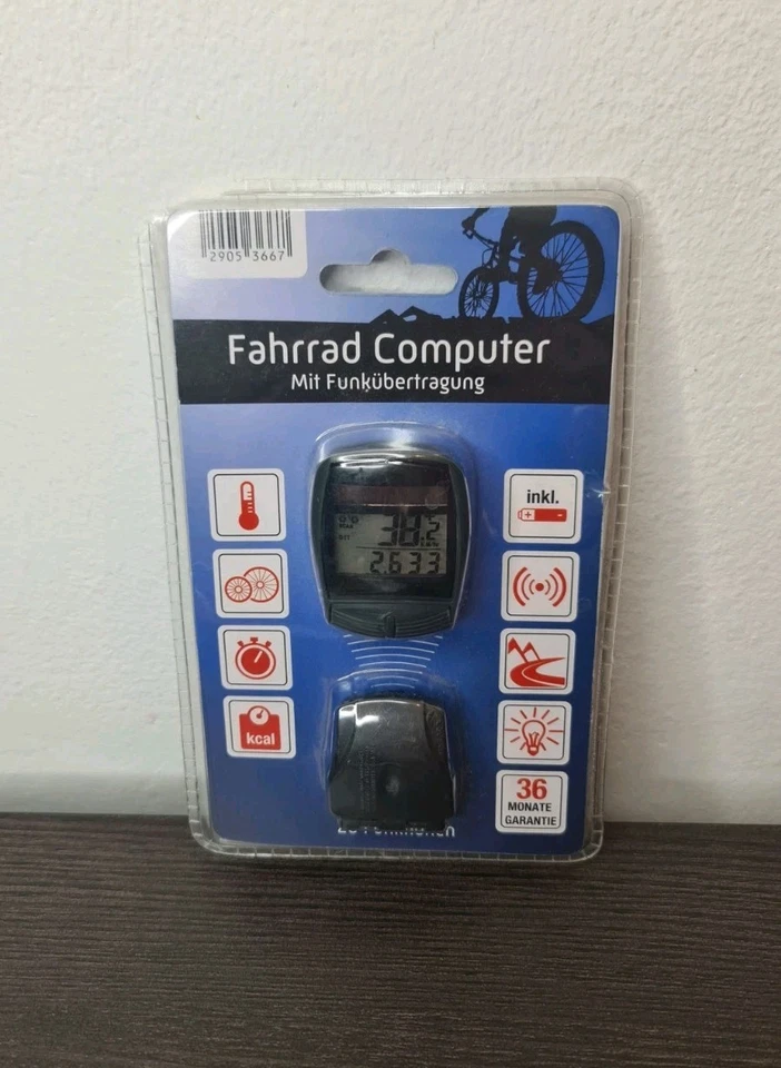 Fahrradcomputer mit Funkübertragung - 20 Funktionen - NEU & OVP