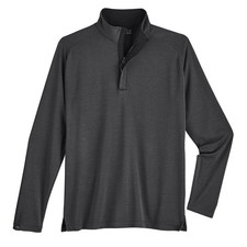 Storm Creek Men's XL Quarter Zip Pullover Bamboo Shirt  Charcoal Gray