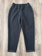 Spanx Air Essentials Tapered Leg Pants w/ Cuff Black Size Women Large EUC