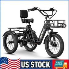 Electric Tricycle for Adults 1300W, Folding Trike 20" Fat Tire 3 Wheel E-Bike
