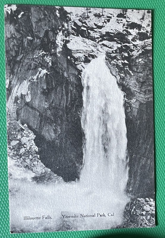 Yosemite California Illilouette Falls RPPC Postcard CA