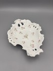 Porcelain Oval Floral Deco Dish w/ Pierced Rim, Victoria Austria - Printed  — photo 3