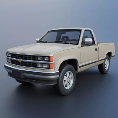 3D Printed 1989 Chevrolet K-1500 Model Kit 1/25 Scale