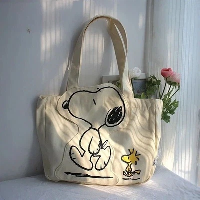 MARKENLOS Snoopy Peanuts l Unisex Frauen, Männer & Kinder - Handtaschen Canvas-Tasche DE