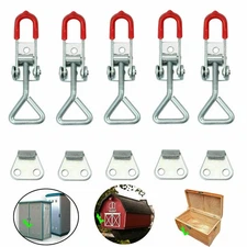 5PCS Self-locking Buckle Toggle Latch Clamp Cabinet Box Latch Adjustable Lock