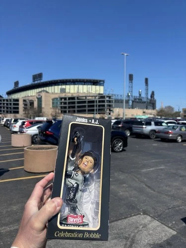 Bobby jenks & AJ. World Series Celebration Bobblehead MLB Baseball