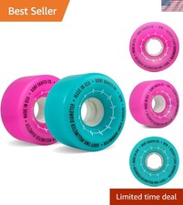BPM Hot Pink Quad Roller Skate Wheels 62mm 78A - Smooth Outdoor Skating