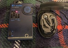 Vintage PYE Audio Mini Radio TR6108 With TDK In-Ear BP100 Headphones Hong Kong