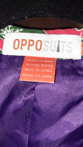 OPPOSUITS Youth Green Red Christmas Santa CandyCane Blazer Jacket And Pants-12Y - Picture 4 of 6