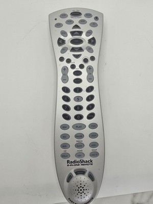 RADIO SHACK 6-IN-ONE Voice Prompt UNIVERSAL REMOTE Model 15-2146 Lights Up USED