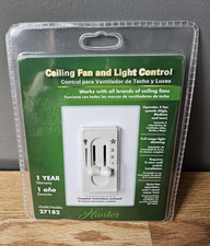 Hunter 27182 Ceiling Fan Light Wall Control 3-Speed Dual Slide Dimmer New Sealed