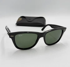 Ray-Ban RB2140 Black Original Wayfarer 54-18 Unisex Sunglasses Made In Italy