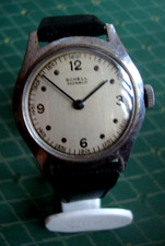 TRES RARE Montre chromée -SCHELL Monaco-des années 1945-1950