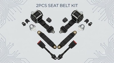 For All Kia Adjustable Universal 2 Packs Retractable 3 Point Front Seat Belt