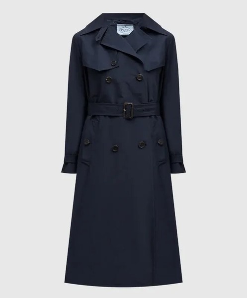Women Hallhuber Trench Coat Navy Polyamide S