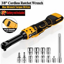 Extended Cordless Electric Ratchet Wrench 38 70 Ft-lbs 400 Rpm 20v Long Reach Extended Cordless Electric Ratchet Wrench 38 70 Ft-lbs 400 Rpm 20v Long Reach