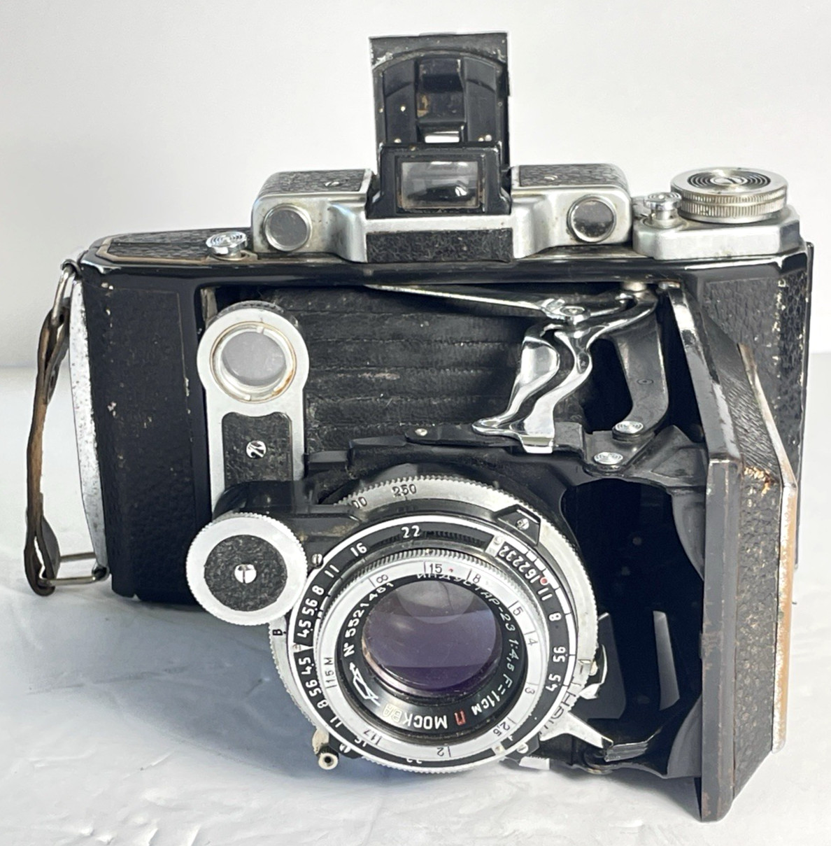 Vintage Soviet FED/Moskva Folding Rangefinder Camera Industar-23 110mm f4.5 Lens