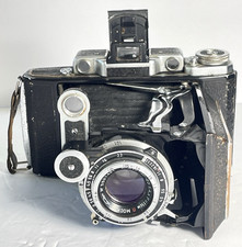 Vintage Soviet FED/Moskva Folding Rangefinder Camera Industar-23 110mm f4.5 Lens