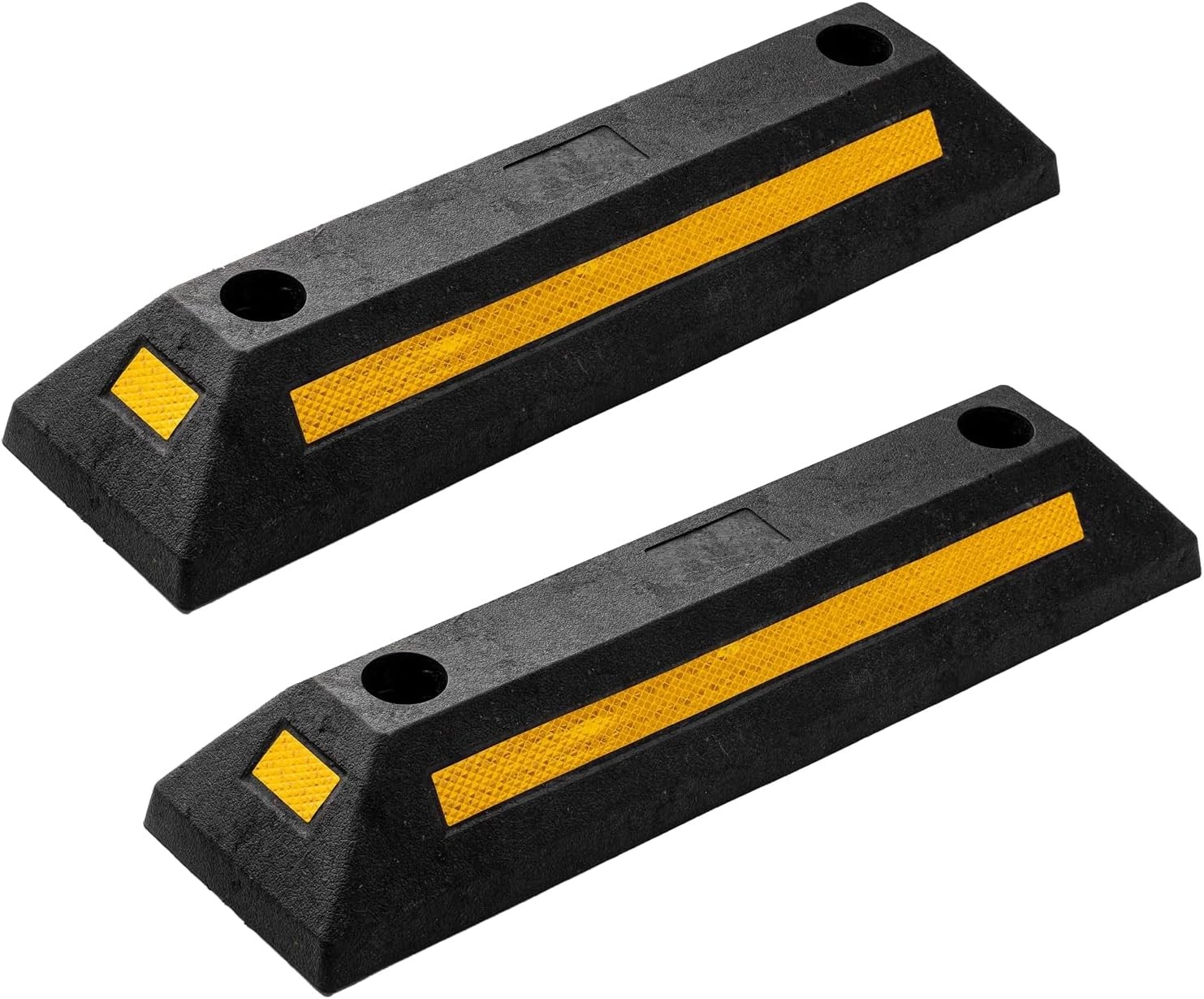2 Pack Rubber Parking Curb, Garage Floor Stops, Heavy Duty Wheel Stop Stopper...