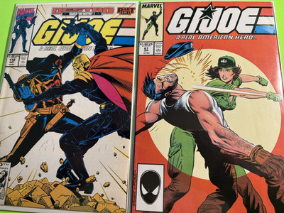 (2) G.I. JOE A REAL AMERICAN HERO #67 & #118 2ND APP NINJA MARVEL 1987