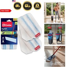 Microfiber Mop Pads Replacements 2 Pack Reusable Machine Washable Floor Cleaner