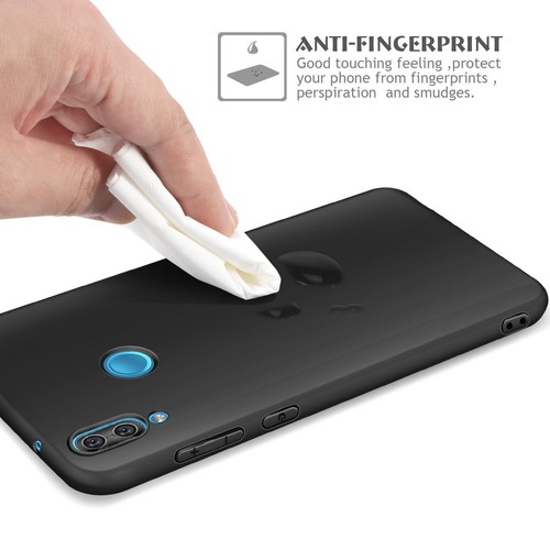 CUSTODIA COVER BUMPER TPU GEL NERA / BLACK per HUAWEI P20 LITE SOFT CASE SLIM - Foto 5 di 8