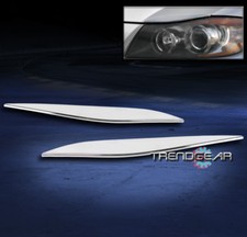 2005-2011 Bmw E90 3-series Headlight Lamp Bezel Moulding Trim Chrome Finish 2pcs