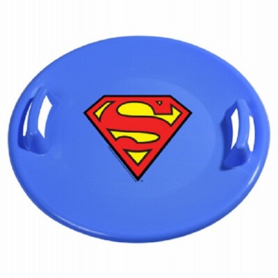 Slippery Racer SR710SPM Superman Plastic Snow Saucer Disc Sled