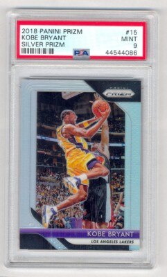 Kobe Bryant 2018-19 Panini Prizm #15 Silver PSA 9 Mint Los Angeles