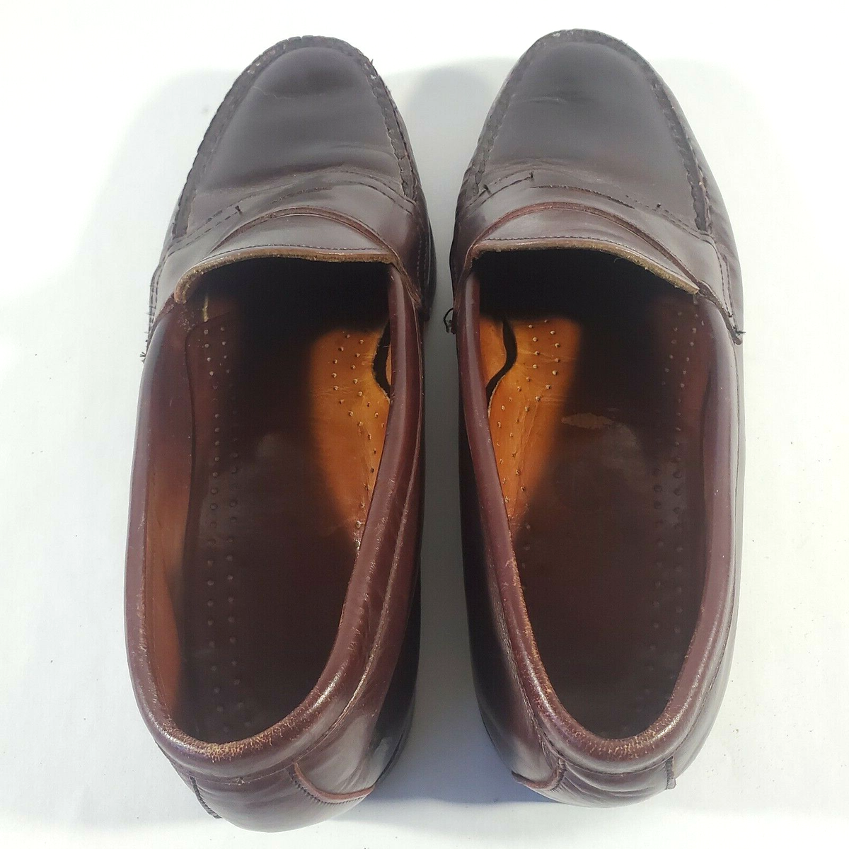 Nettleton Burgundy Leather Slip On Dress Loafer Size 9.5 B  display picture 1