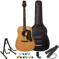 Sawtooth Acoustic Guitar With Padded Case Tuner, Stand, Strap & Pick