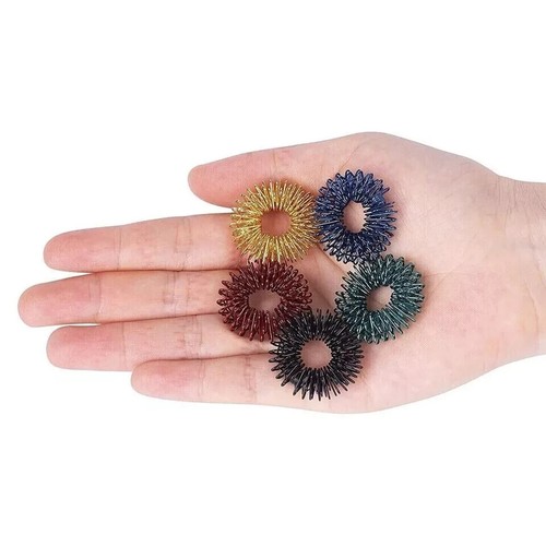 Acupressure Pain Therapy Finger Massager Circulation Ring 100 pcs Sujok Ring - Picture 6 of 8