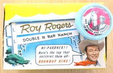 1950s Roy Rogers Double R Bar Ranch Yo-Yo w/ Dime Store Display Box- Never Used