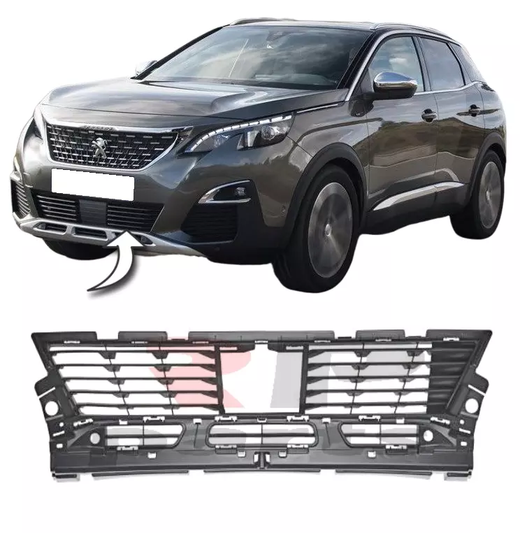 FOR PEUGEOT 3008 2016 2019 NEW FRONT BUMPER LOWER CENTER GRILLE