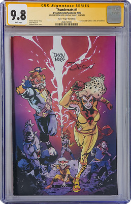 Thundercats #1 Asrar Variant Foil Cover CGC SS 9.8 NM/Mint Signed Moss, Shalvey