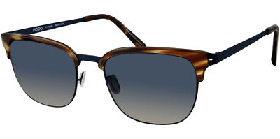 Modo Polarized Havana Square Browline Titanium Sunglasses MS460SHVN0053 - Japan
