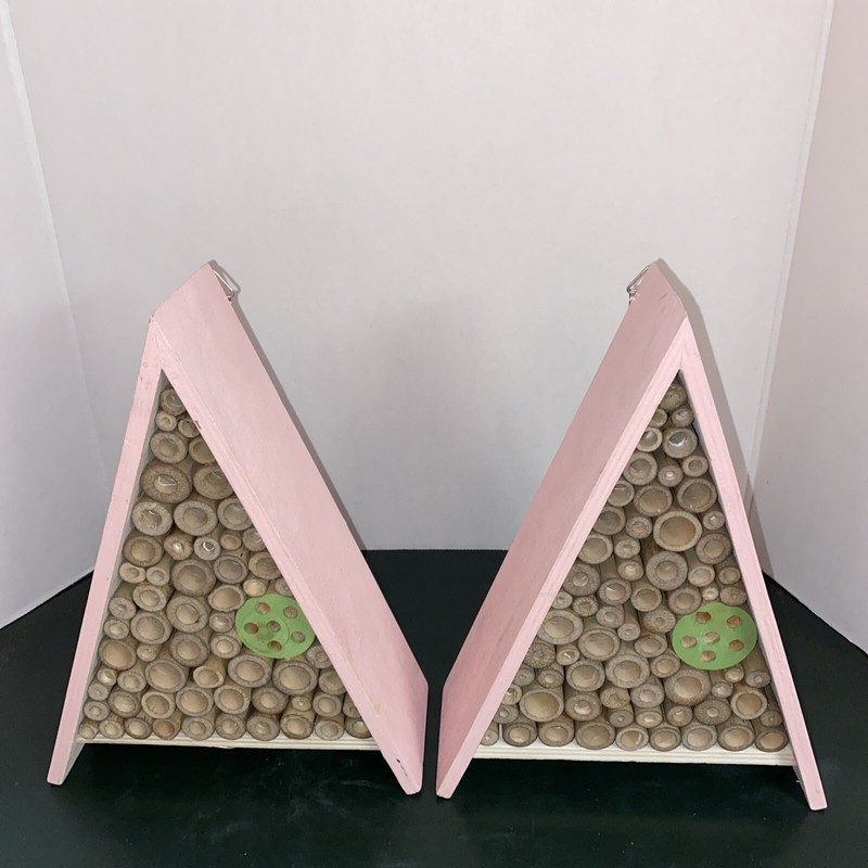 Ladybug Bug House Wooden Insect Bee Outdoor Hotel Nesting Hive Habitat Box