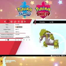 ✨Shiny Groudon ✨Event English ULTRA SHINY ✨ Pokemon Sword & Shield ✨ UNTOUCHED