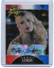 TRACI LORDS Porn Star Leaf Pop Century Pro Set Super Star ROJO BLANCO AZUL Automático/3