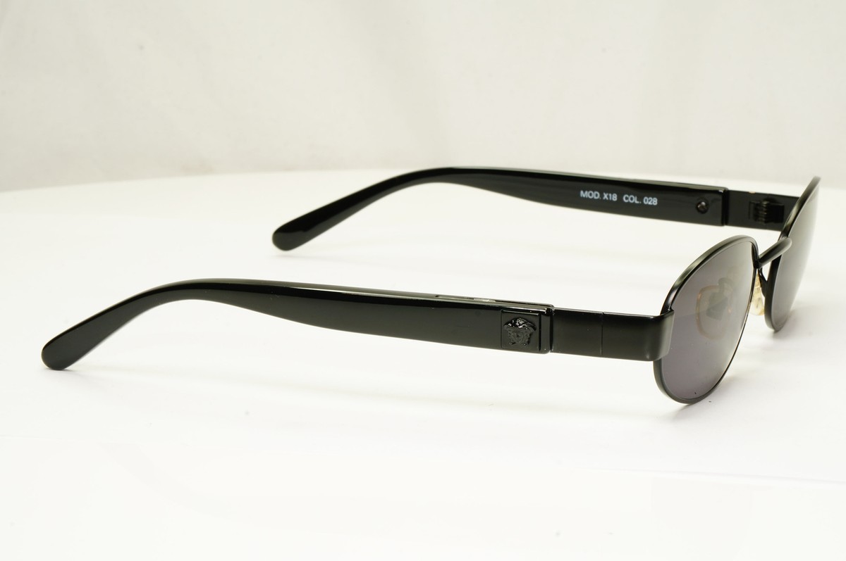 Gianni Versace 1996 Vintage Mens Metal Black Medusa Sunglasses MOD