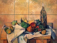Fruits Wine Mural Ceramic Backsplash Cezanne Tile 73