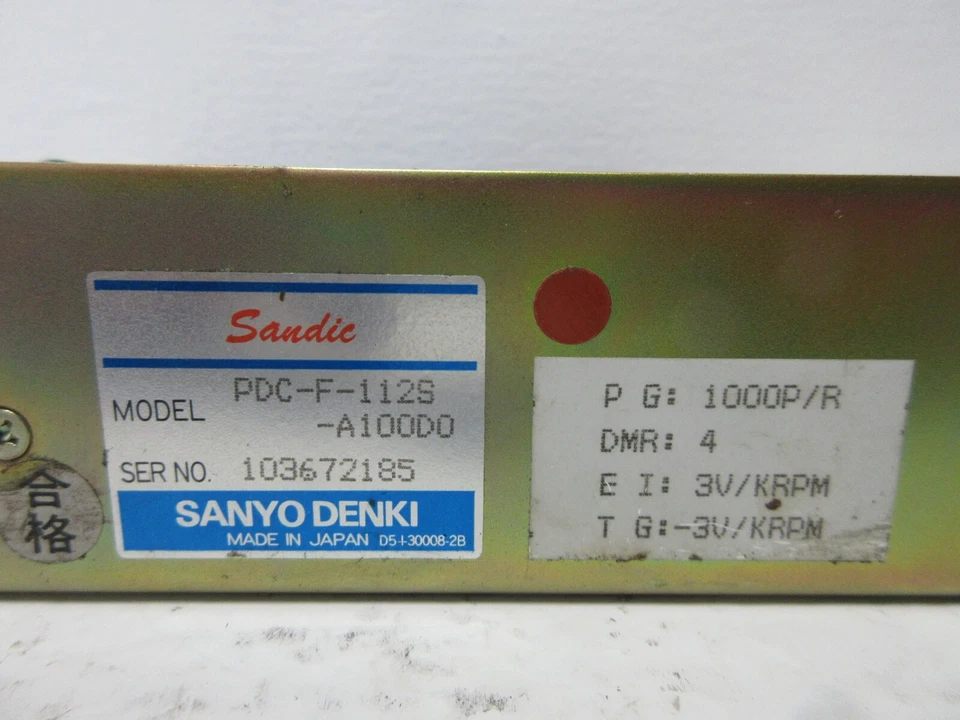 G2U SANYO DENKI PDCF112SA100D0 USED SANDIC PDCF112 CONTROLLER PDCF112SA100D0 - Image 3 of 4
