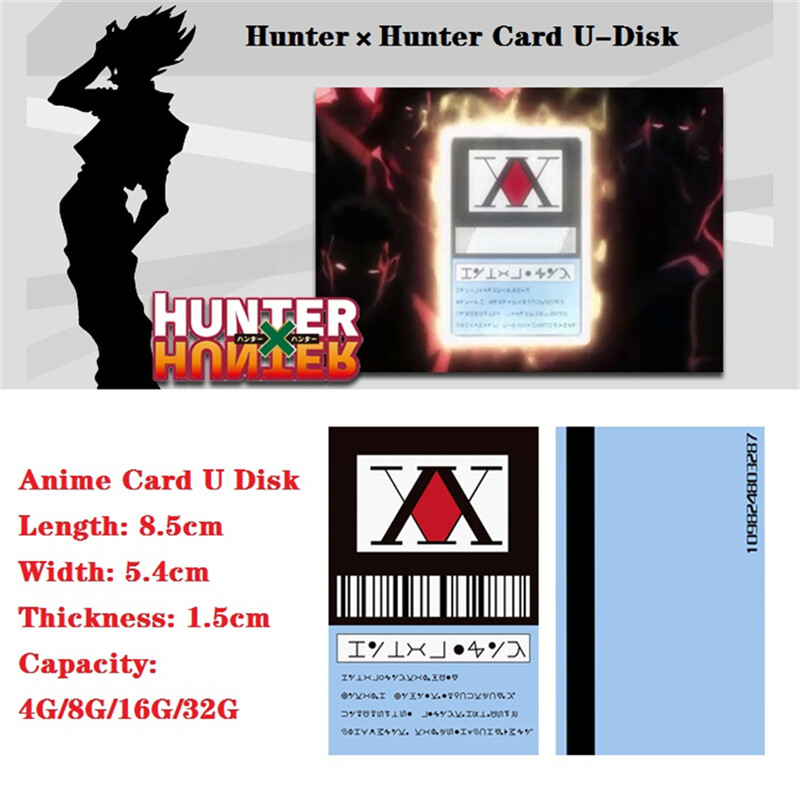 Anime Hunter×Hunter Hisoka Hunter Licence Card USB Flash Disk Gift