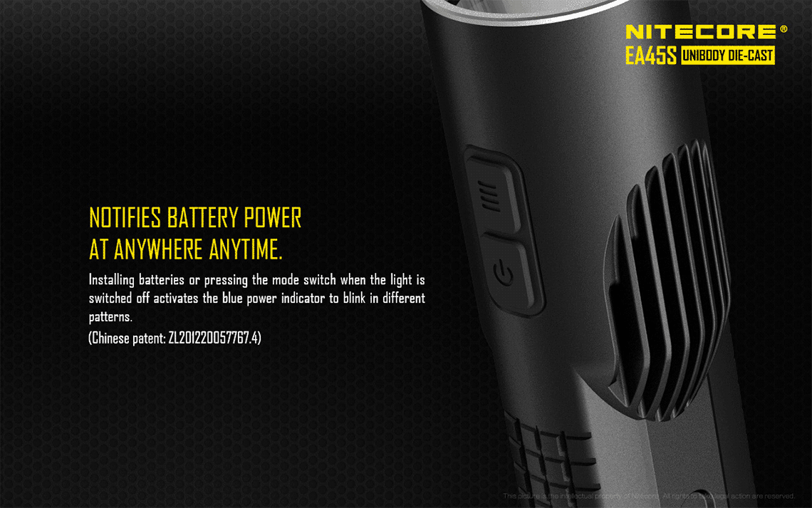New Nitecore EA45S 1000 1000 EA45S lumen CREE LED AA flashlight with batteries 936f47 New Nitecore EA45S 1000 1000 EA45S lumen CREE LED AA flashlight with batteries 936f47