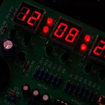 LED Electronic Clock Parts Digital Clock Set 6 Digit DIY PCB Circuit Board